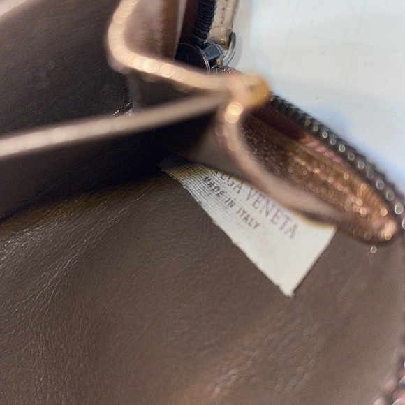 Authentic Bottega Veneta mini rose gold leather card wallet with box bag & COA - Picture 7 of 10